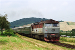 Lokomotiva: 749.181-4 | Vlak: R 991 Otava ( Suice - Praha-Smchov ) | Msto a datum: Biny 17.08.1997