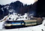 Lokomotiva: 749.249-9 | Vlak: R 903 ( Brno hl.n. - Jeseník ) | Místo a datum: Branná 16.01.1999