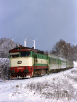Lokomotiva: 749.250-7 | Vlak: R 900 ( Jesenk - Brno hl.n. ) | Msto a datum: Brann 05.01.2001