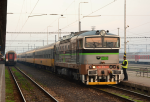 Lokomotiva: 750.096-0 | Vlak: RJ 1021 ( Praha hl.n. - Humenné ) | Místo a datum: Košice ( SK ) 13.11.2018