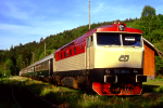 Lokomotiva: 751.094-4 | Vlak: Os 9217 ( Praha hl.n. - Zruč nad Sázavou ) | Místo a datum: Český Šternberk 24.05.1996