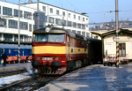 Lokomotiva: 751.121-5 | Vlak: R 662 ( Olomouc hl.n. - České Budějovice ) | Místo a datum: Brno hl.n.   03.02.1993