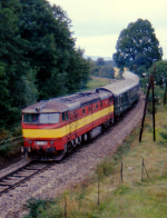 Lokomotiva: 751.137-1 | Vlak: Os 28205 ( esk Budjovice - Summerau ) | Msto a datum: Vhe 20.08.1994