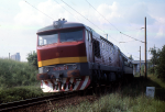 Lokomotiva: 751.212-2 | Vlak: R 1139 ( Praha hl.n. - České Budějovice ) | Místo a datum: Benešov u Prahy 27.05.1988