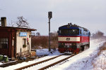 Lokomotiva: 752.016-6 ( 751.316-1 ) | Vlak: Lv 75500 | Místo a datum: Slaný hl. Strojírna 25.01.2005