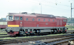 Lokomotiva: 753.114-8 ( T478.3114 ) | Místo a datum: Havlíčkův Brod   18.06.1988