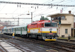 Lokomotiva: 754.012-3 | Vlak: Os 4149 ( Brno hl.n. - Kyjov ) | Místo a datum: Brno hl.n. 01.06.2011