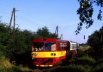 Lokomotiva: 810.575-1 | Vlak: Os 28212 ( Horní Dvořiště - České Budějovice ) | Místo a datum: Holkov 12.08.1995
