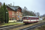 Lokomotiva: 831.110-2 | Vlak: Os 10068 ( Tábor - Klatovy ) | Místo a datum: Záhoří 24.11.2018