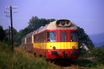 Lokomotiva: 850.015-9 | Vlak: Sp 1721 ( Olomouc hl.n. - Opava-východ ) | Místo a datum: Krnov 19.08.1995