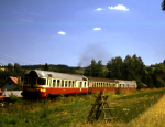 Lokomotiva: 852.016-5 | Vlak: Os 5412 ( Jaroměř - Liberec ) | Místo a datum: Libštát 24.07.1994