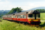 Lokomotiva: 853.017-2 | Vlak: Os 15409 ( Svoboda nad Úpou - Jaroměř ) | Místo a datum: Kalná Voda 23.06.1997