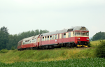 Lokomotiva: 854.027-0 | Vlak: Ex 35201 ( Praha-Vrovice - Brno hl.n. ) | Msto a datum: Chnov 03.07.2009