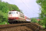 Lokomotiva: 103.107-9 | Vlak: EC 56 Heinrich Heine ( Dresden Hbf. - Paris Est ) | Místo a datum: Wirtheim 10.05.1994