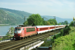 Lokomotiva: 103.196-2 | Vlak: IC 118 Karwendel ( Innsbruck Hbf. - Dortmund Hbf. ) | Místo a datum: Oberwesel 25.09.1998