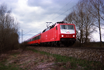 Lokomotiva: 120.117-7 | Vlak: EC 65 Mozart ( Paris Est - Wien Westbf. )  | Msto a datum: Nannhofen 24.03.1994