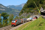 Lokomotiva: 193.468 ( D-SIAG 91 80 6 193 468-6 ) | Vlak: UKV 42027 ( Köln - Gallarate ) | Místo a datum: Sisikon (CH) 23.08.2018