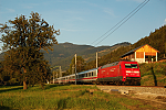 Lokomotiva: 101.137-8 | Vlak: IC 718 ( Graz Hbf. - Salzburg Hbf. ) | Místo a datum: Selzthal (A) 16.08.2009