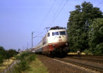 Lokomotiva: 103.113-7 | Vlak: IC 725 Berchtesgadener Land ( Hamburg-Altona - Berchtesgaden ) | Místo a datum: Ingelheim 02.07.1994