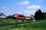 Lokomotiva: 103.114-5 | Vlak: IC 118 Karwendel ( Innsbruck Hbf. - Dortmund Hbf. ) | Místo a datum: Haspelmoor 15.05.1995