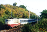 Lokomotiva: 103.128-5 | Vlak: IR 2448 ( Dresden Hbf. - Aachen Hbf. ) | Místo a datum: Marienborn 20.09.1996