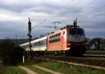Lokomotiva: 103.131-9 | Vlak: IR 2265 ( Saarbrücken Hbf. - Lindau Hbf. ) | Místo a datum: Lonsee 23.03.1994