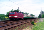 Lokomotiva: 143.328-3 | Vlak: D 1631 ( Binz - Eisenach ) | Msto a datum: Grosskorbetha 16.05.1994