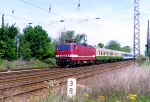 Lokomotiva: 143.630-2 | Vlak: D 2653 ( Stralsund - Erfurt Hbf. ) | Msto a datum: Grosskorbetha 16.05.1994