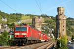 Lokomotiva: 143.856-3 | Vlak: RB 12755 ( Koblenz Hbf. - Mainz Hbf. ) | Msto a datum: Oberwesel 08.06.2006