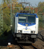 Lokomotiva: 146.539-2 | Vlak: ME 81912 ( Hamburg Hbf. - Bremen Hbf. ) | Místo a datum: Hamburg-Harburg 14.10.2014