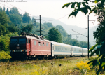 Lokomotiva: 180.001-0 | Vlak: EC 171 Hungaria ( Berlin Ostbf. - Budapest Kel.pu. ) | Místo a datum: Dolní Zálezly (CZ) 10.04.1999