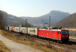 Lokomotiva: 180.008-5 | Vlak: Nex 41347 | Místo a datum: Königstein 11.03.2014
