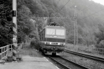 Lokomotiva: 180.012-7 | Vlak: Ex 271 Vindobona ( Berlin Hbf. - Wien Südbf. ) | Místo a datum: Dolní Žleb (CZ) 15.08.1992