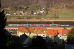 Lokomotiva: 182.016 | Vlak: S 37742 ( Bad Schandau - Meissen Triebischtal ) | Místo a datum: Königstein 11.03.2014