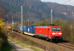 Lokomotiva: 189.014-4 | Vlak: Nex 41301 ( Dn st.hr - Praha-Uhnves ) | Msto a datum: Doln leb zastvka (CZ) 29.03.2014