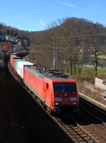 Lokomotiva: 189.016-9 | Vlak: Nex 41301 | Místo a datum: Königstein 20.03.2014