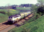 Lokomotiva: 218.210-3 | Vlak: D 1669 ( Nrnbeg Hbf. - Dresden Hbf. ) | Msto a datum: Grobau 11.05.1994
