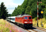 Lokomotiva: 234.170-9 | Vlak: IR 2064 ( Dresden Hbf. - Oberstdorf ) | Místo a datum: Kirchenlamnitz Ost 30.07.1999