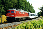 Lokomotiva: 234.504-9 | Vlak: IR 2065 Nebelhorn ( Oberstdorf - Dresden Hbf. ) | Místo a datum: Kirchenlamitz Ost 30.07.1999