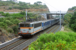 Lokomotiva: BB25623 | Vlak: 56973 ( Saint-Raphaël-Valescure - Ventimiglia ) | Místo a datum: Anthéor Cap Roux 14.06.1999