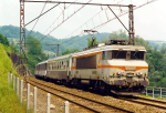 Lokomotiva: BB 7381 | Vlak: D 6964/5 ( Nice-Ville - Irun ) | Msto a datum: Lourdes 22.05.1998