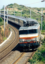 Lokomotiva: BB 22295 | Vlak: D 59256 ( Nice-Ville - Marseille-St.Charles ) | Msto a datum: Antheor 16.05.1998