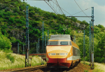 Lokomotiva: TGV 115 + TGV 116 | Vlak: EC 24 Lutetia ( Lausanne - Paris Gare de Lyon ) | Místo a datum: Malain 24.05.1998