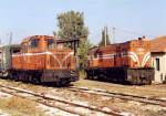 Lokomotiva: A 9107 + A 9419 | Msto a datum: Pyrgos 27.04.2003