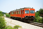 Lokomotiva: 7122.003 ( ex SJ Y1-1323 ) | Vlak: P 5807 ( Knin - Šibenik ) | Místo a datum: Perkovič 28.06.2003
