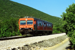 Lokomotiva: 7122.025 ( ex SJ YF1-1335 ) | Vlak: P 5802 ( Šibenik - Knin ) | Místo a datum: Perkovič 05.07.2002