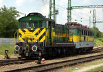 Lokomotiva: M44.306 ( 448.306 ) + V43.324 ( 430.324 ) | Místo a datum: Sopron 19.07.2013