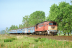 Lokomotiva: M62.158 | Vlak: Sz 8642 ( Fónyod - Tapolca ) | Místo a datum: Tapolca 12.05.2000