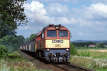 Lokomotiva: M62.254 | Vlak: G 9705 ( Tapolca - Székesfehérvár ) | Místo a datum: Tapolca 02.08.1997