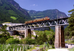 Lokomotiva: ALe 840. | Vlak: R 2680 ( San Candido - Bolzano / Bozen ) | Místo a datum: Fortezza / Franzenfeste 19.06.1993